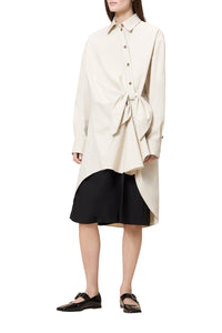 Robe chemise nouée - Stone