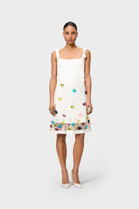 Multi / EMBROIDERED MINI DRESS