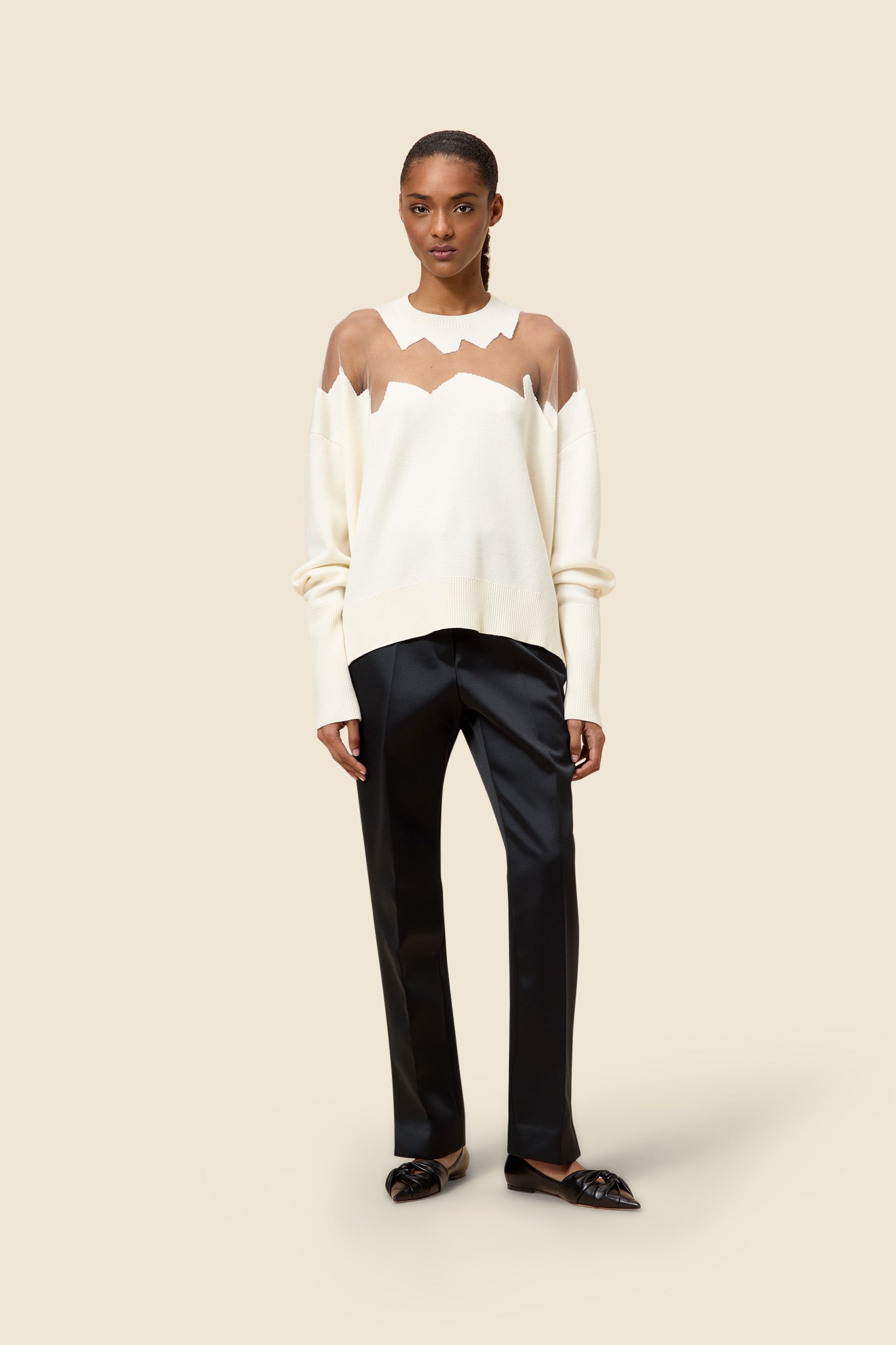 White / OVERSIZED SWEATER