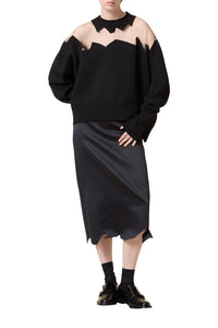 Pull oversize en laine - Black