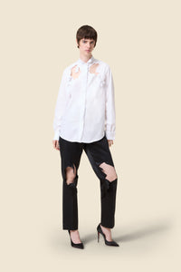 White / TUXEDO SHIRT
