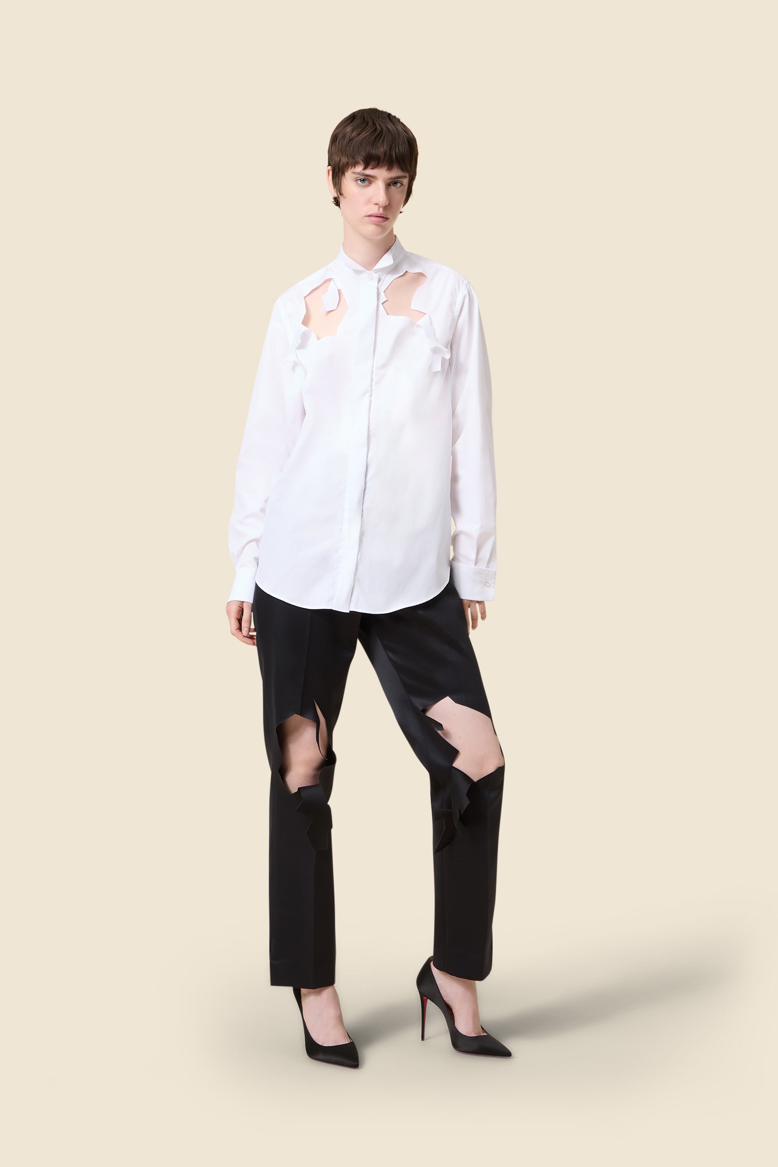 White / TUXEDO SHIRT