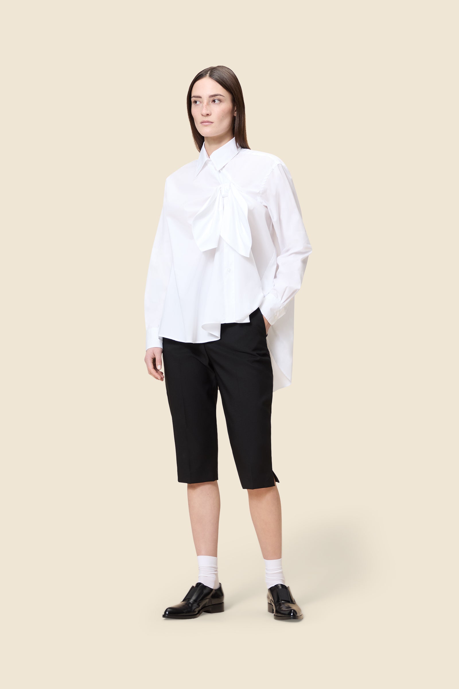 White / KNOTTED SHIRT