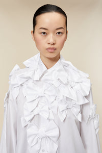 White / BOW BOUQUET SHIRT
