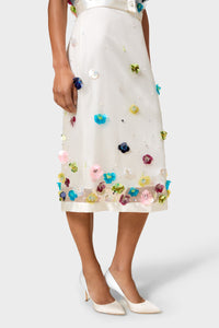 Multi / EMBROIDERY MIDI SKIRT