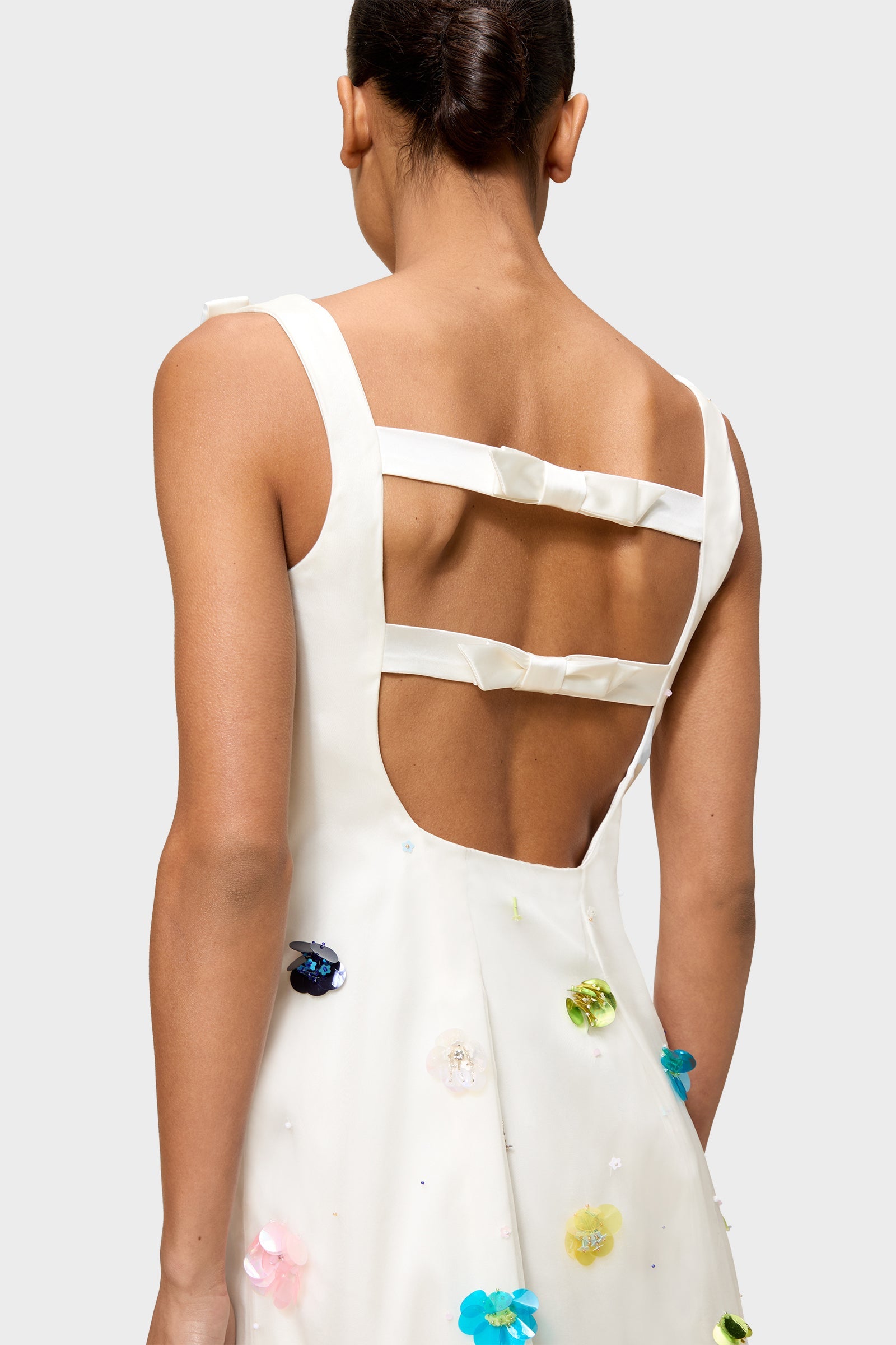 Multi / EMBROIDERED MINI DRESS