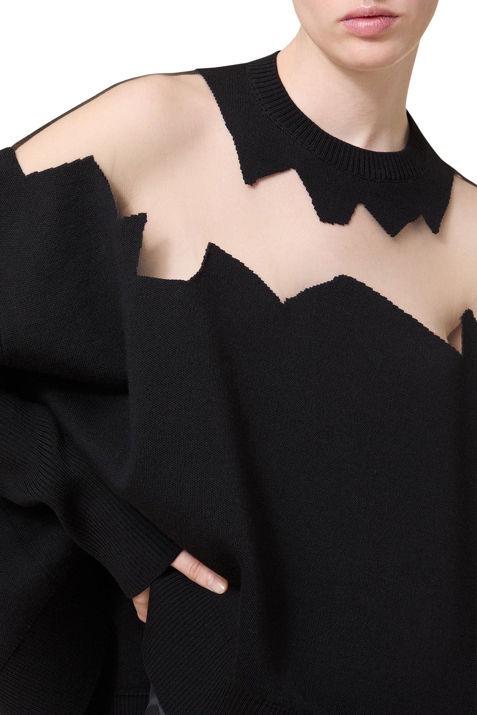 Pull oversize en laine - Black