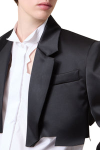 Blazer court volanté - Black