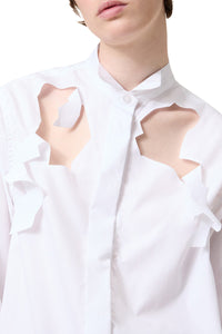 Chemise classique ajourée - White