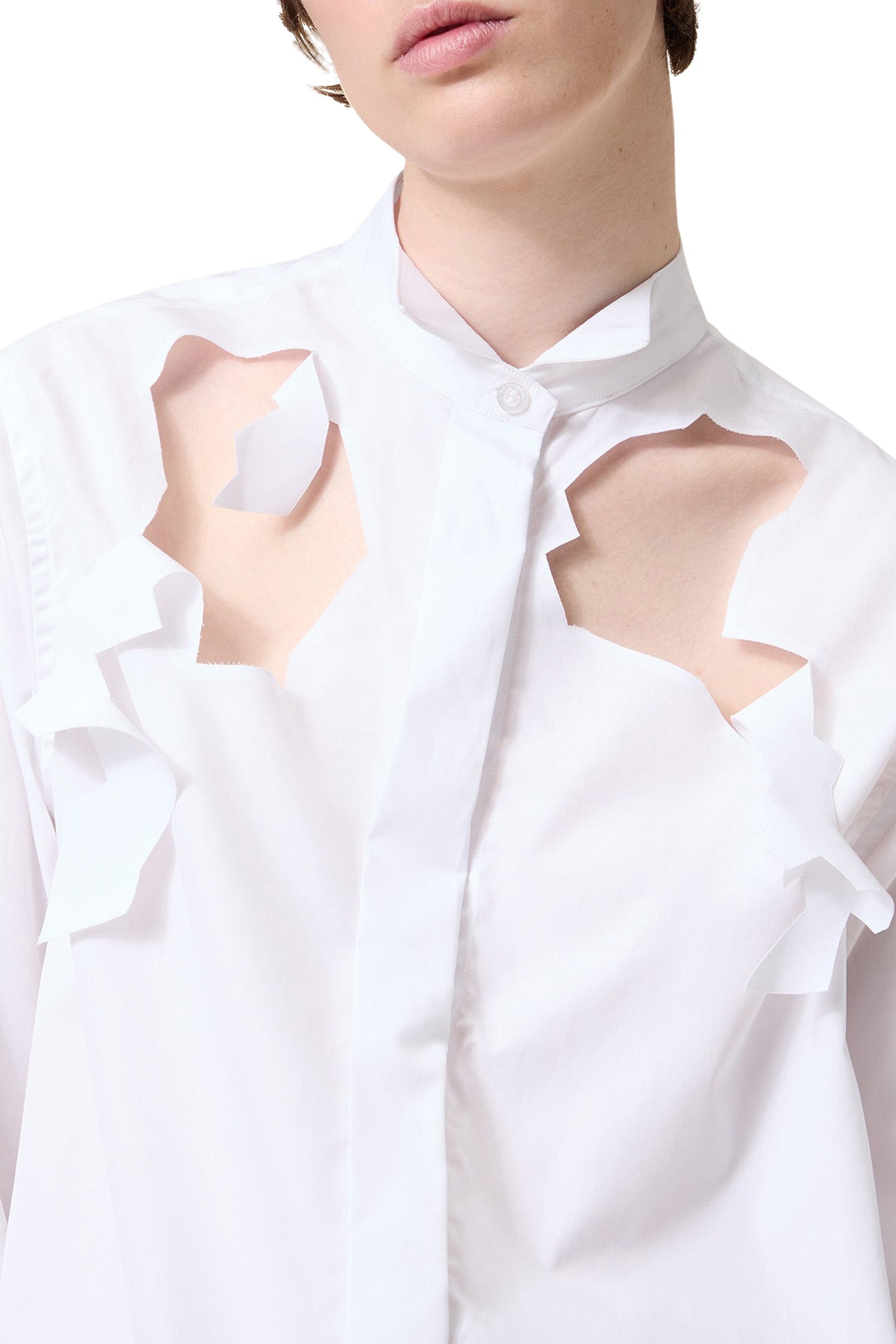 Chemise classique ajourée - White