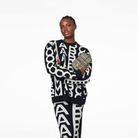 PAS INFO   Sac à bandoulière en cuir - Black & White