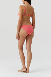 Bas de bikini taille basse Montenegro texturé - Apricot Ribbed