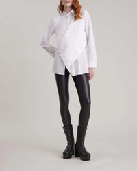 Chemise Montmartre drappée - Blanc