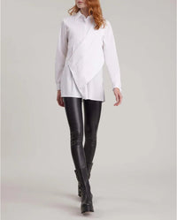Chemise Montmartre drappée - Blanc