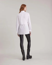 Chemise Montmartre drappée - Blanc