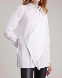 Chemise Montmartre drappée - Blanc