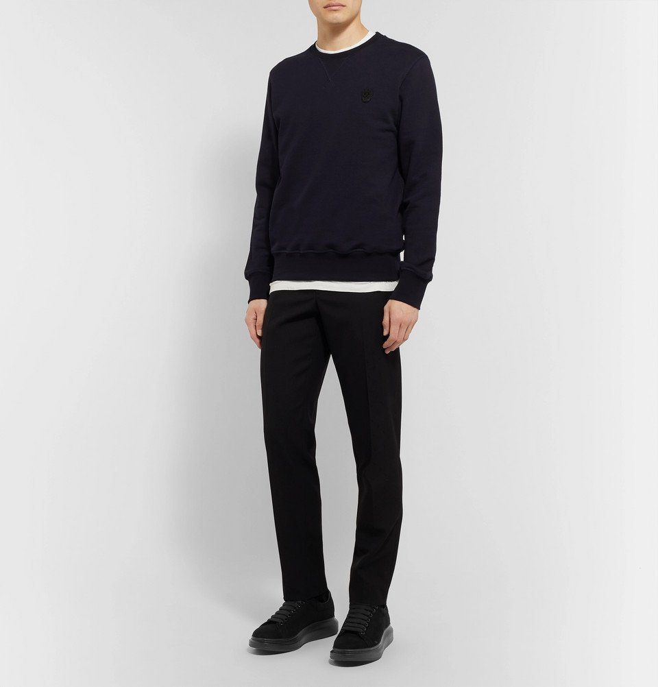 Sneakers à lacets en cuir - Black