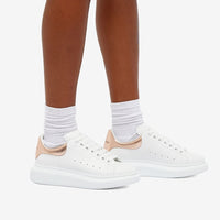 Sneakers à lacets en cuir - White Rose Gold