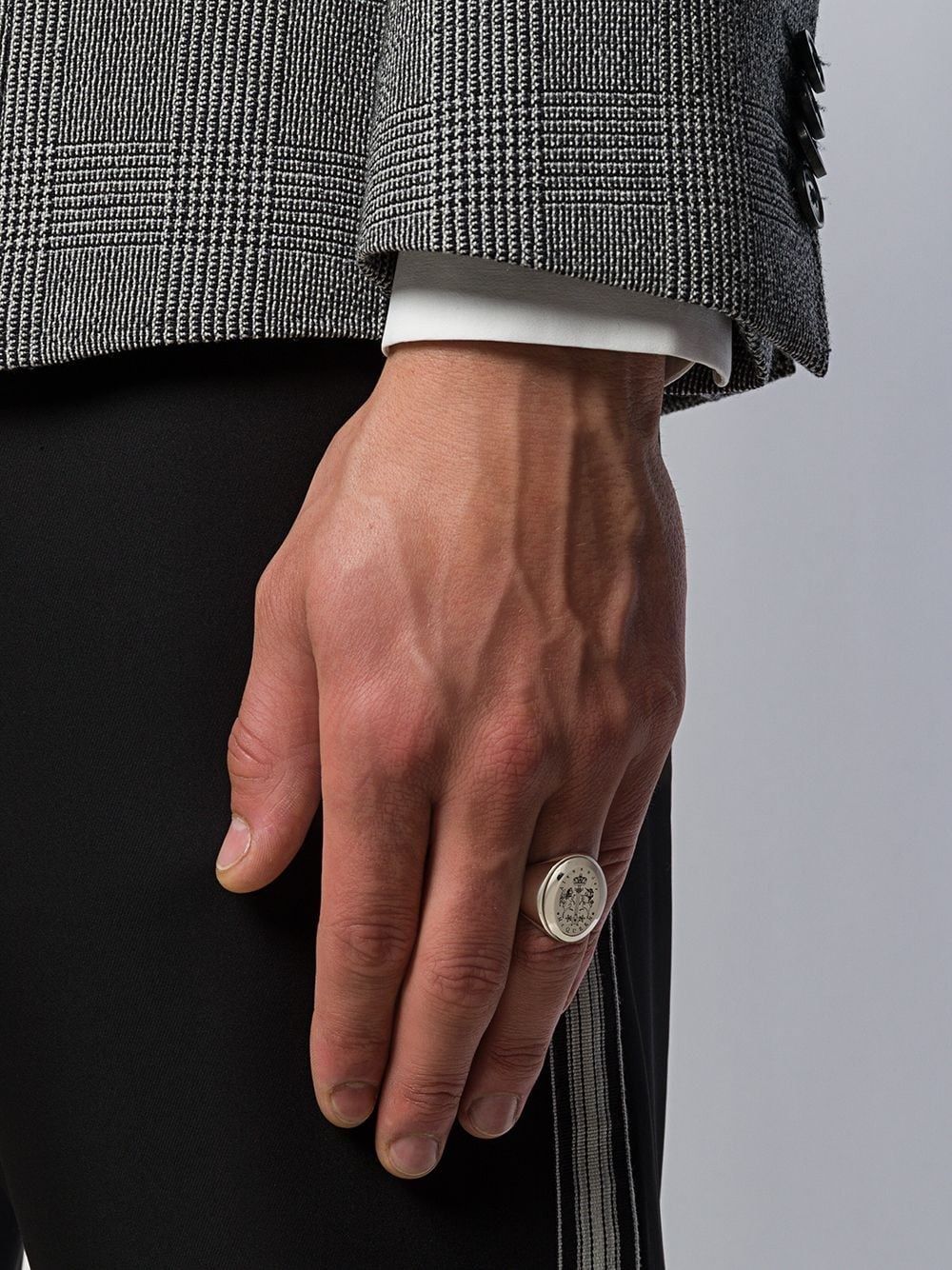 Bague chevalière en laiton - Silver