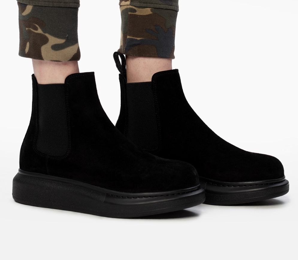 Bottines Chelsea en cuir - Black
