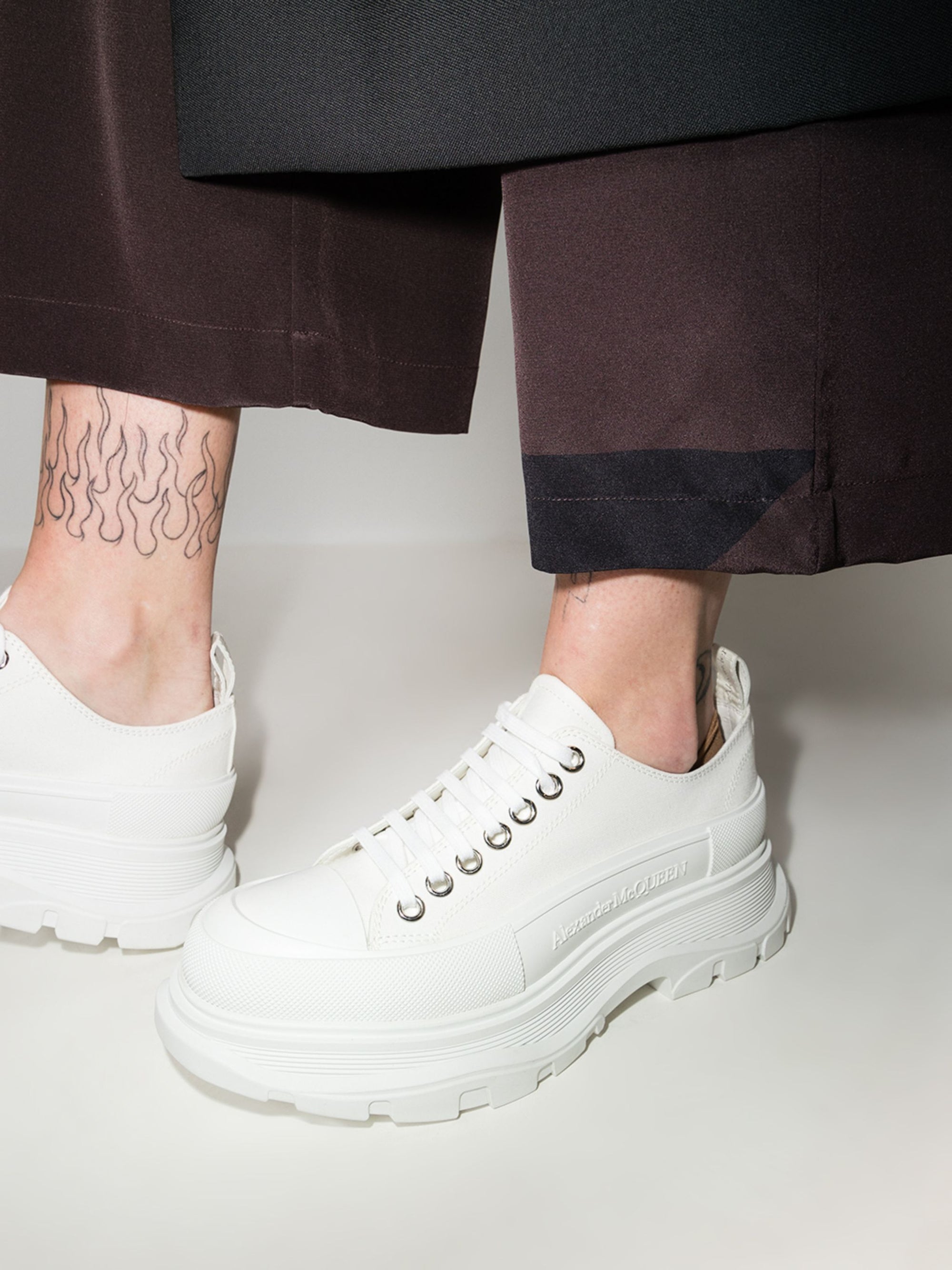 Sneakers à lacets - White