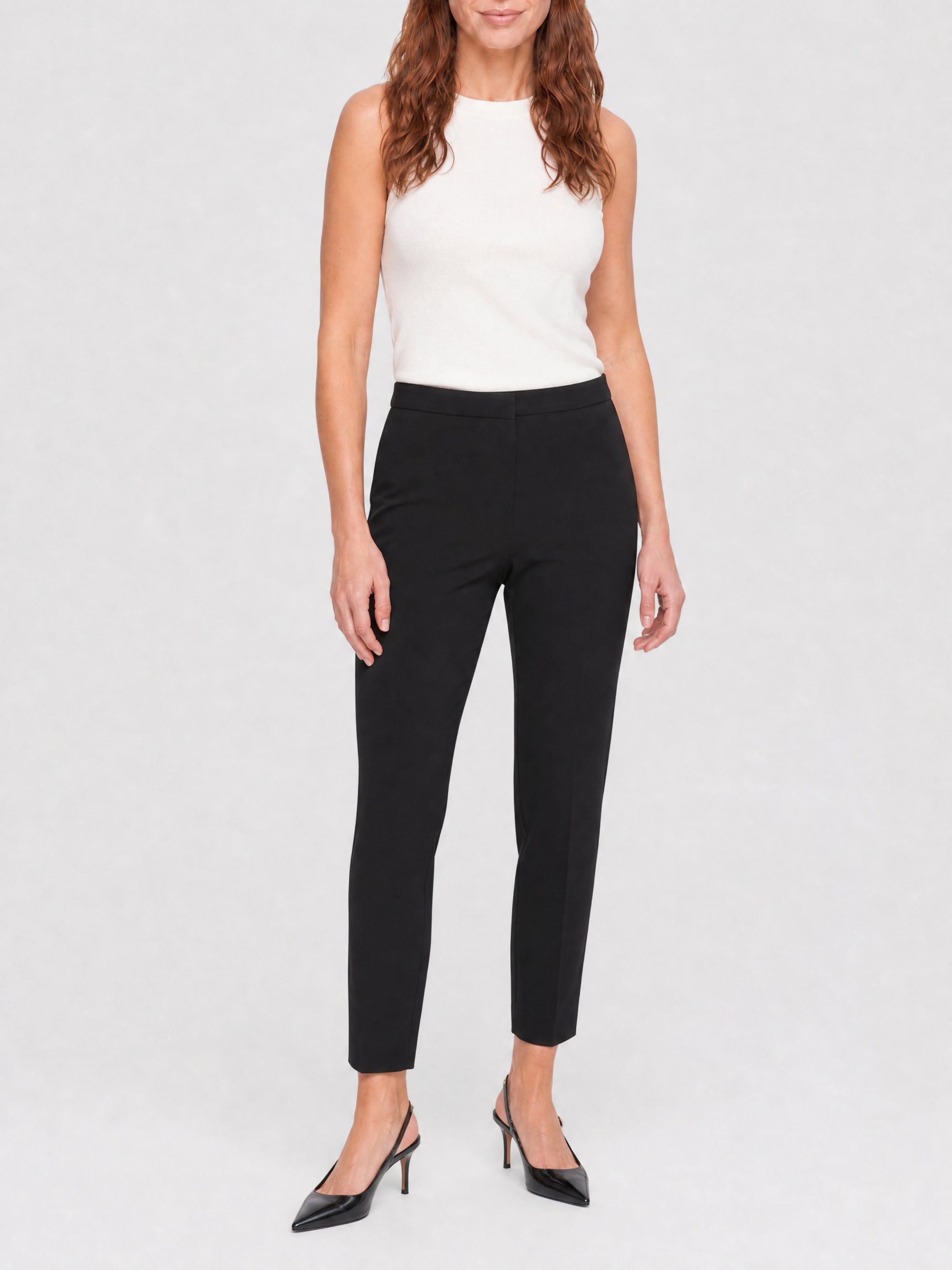 Pantalon à pinces en laine - Black