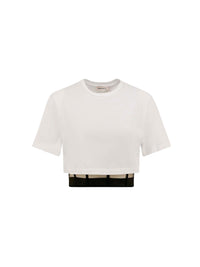 T-shirt court corset - Optical White