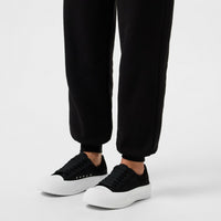 Sneakers à lacets en tissu - Black & White