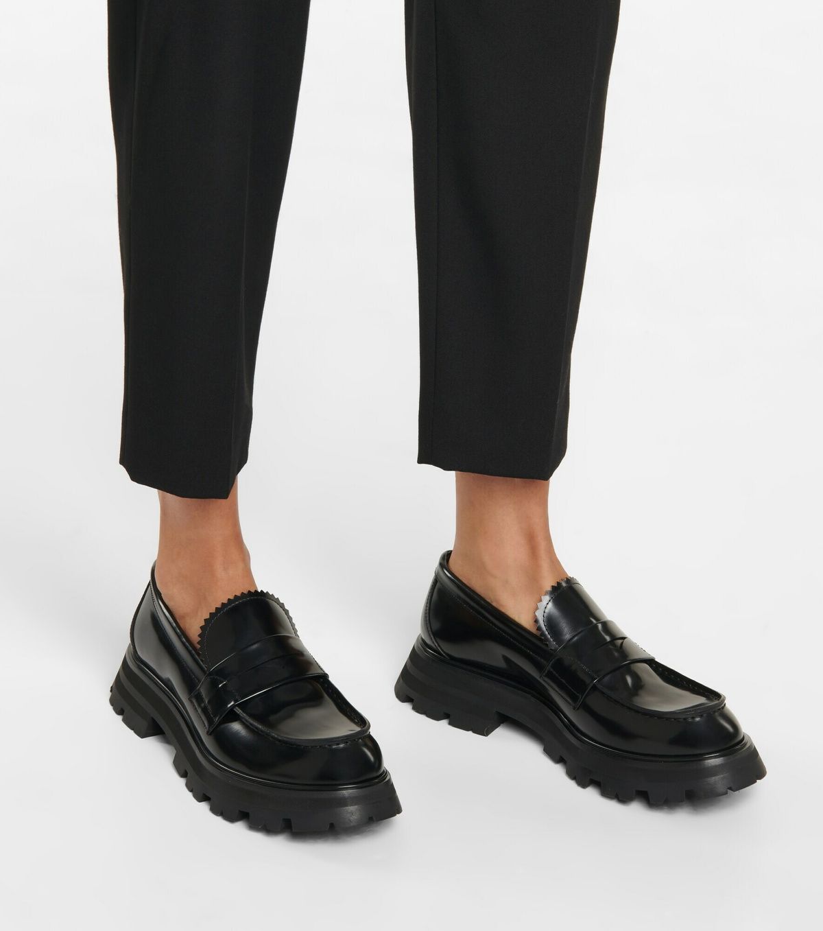 Mocassins Wander en cuir - Black