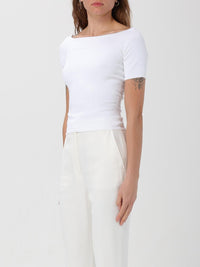 T-shirt à épaules dénudées tricoté - Optic White