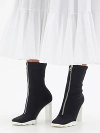 Bottines avec fermeture éclair 90 - Black Coral