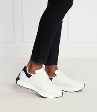 Sneakers à lacets en cuir - White Black
