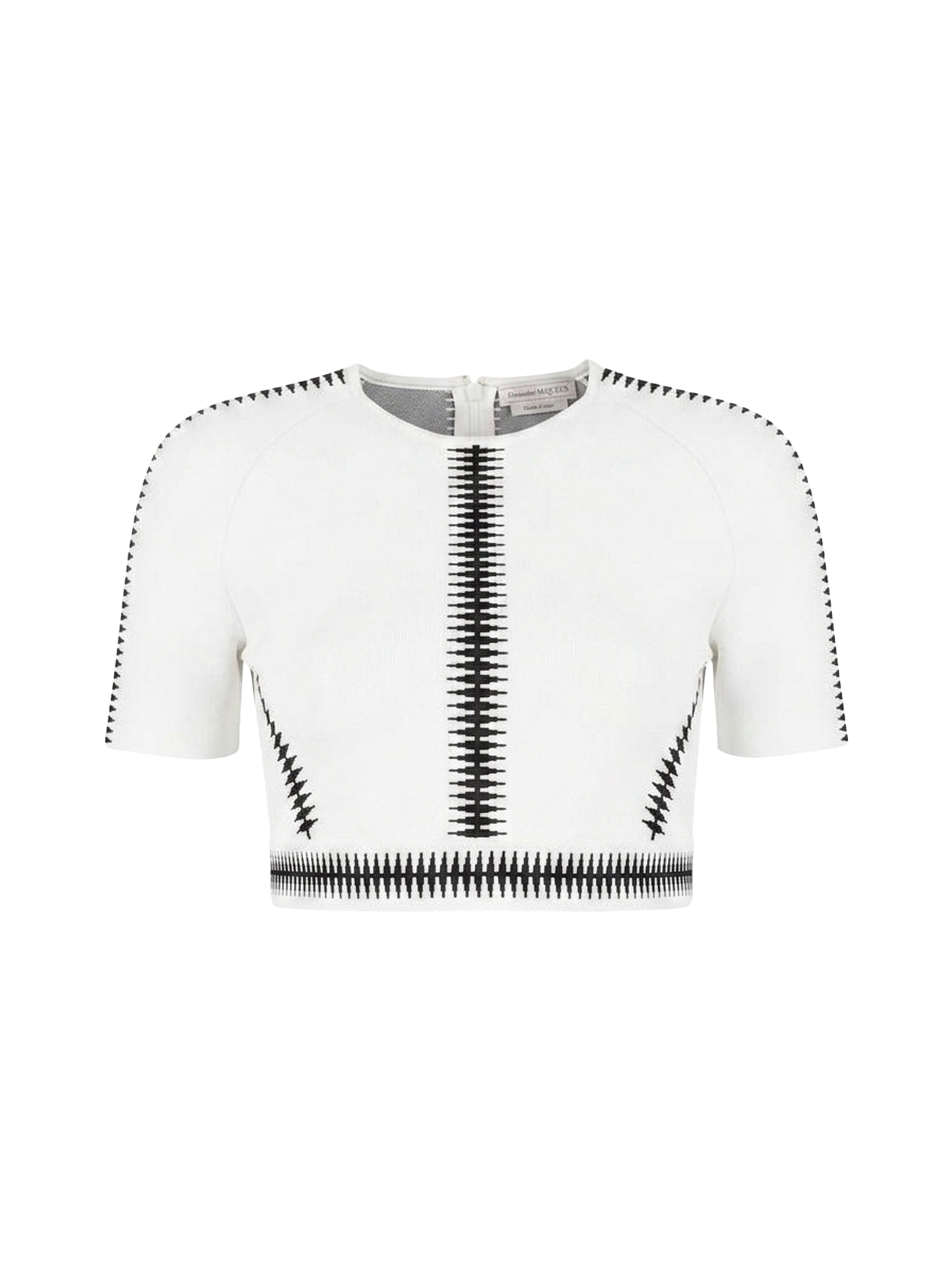 Top en jacquard - Ivory Black