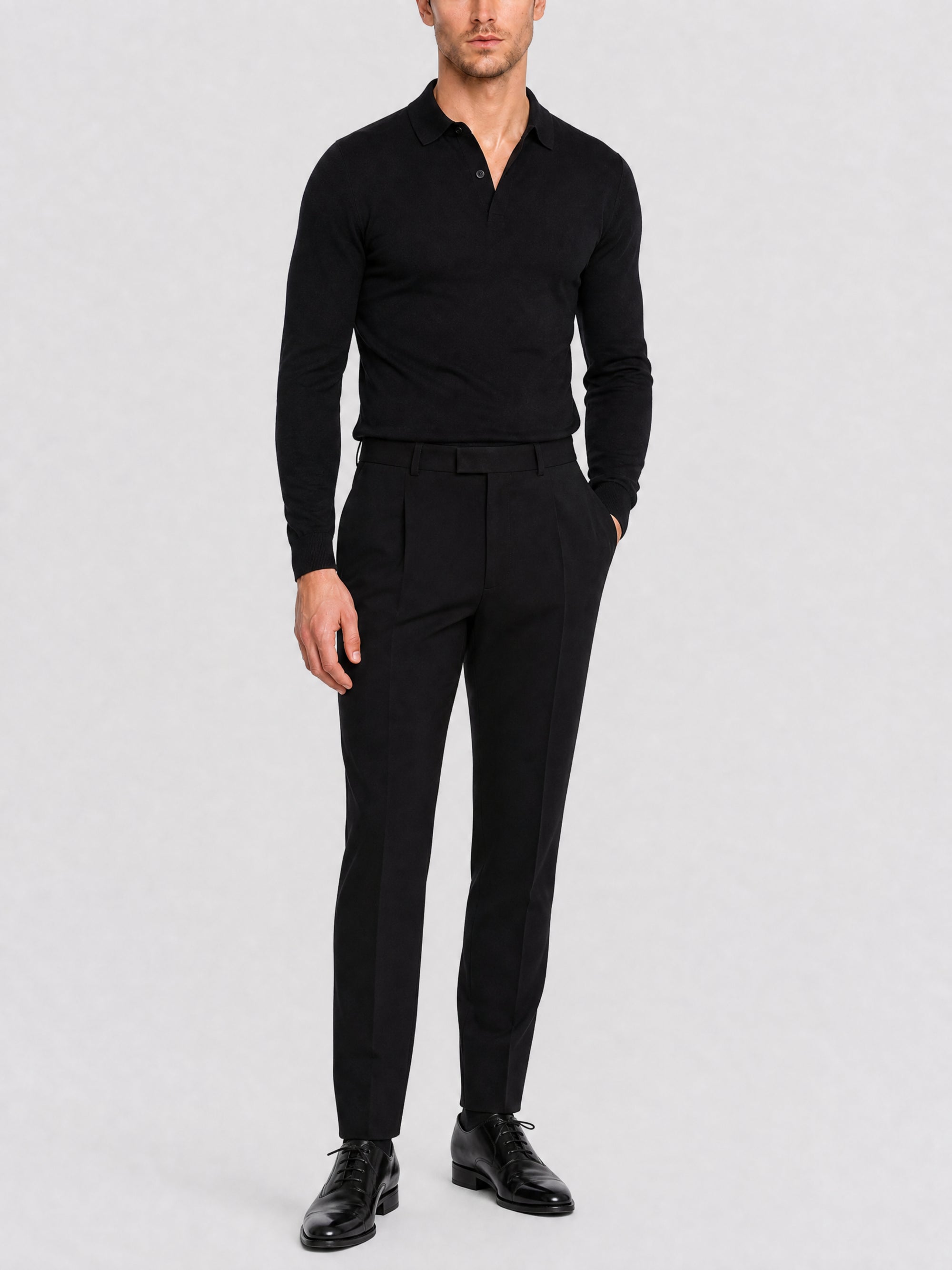 Pantalon à pinces - Deep Black