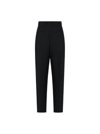 Pantalon slim en laine - Black