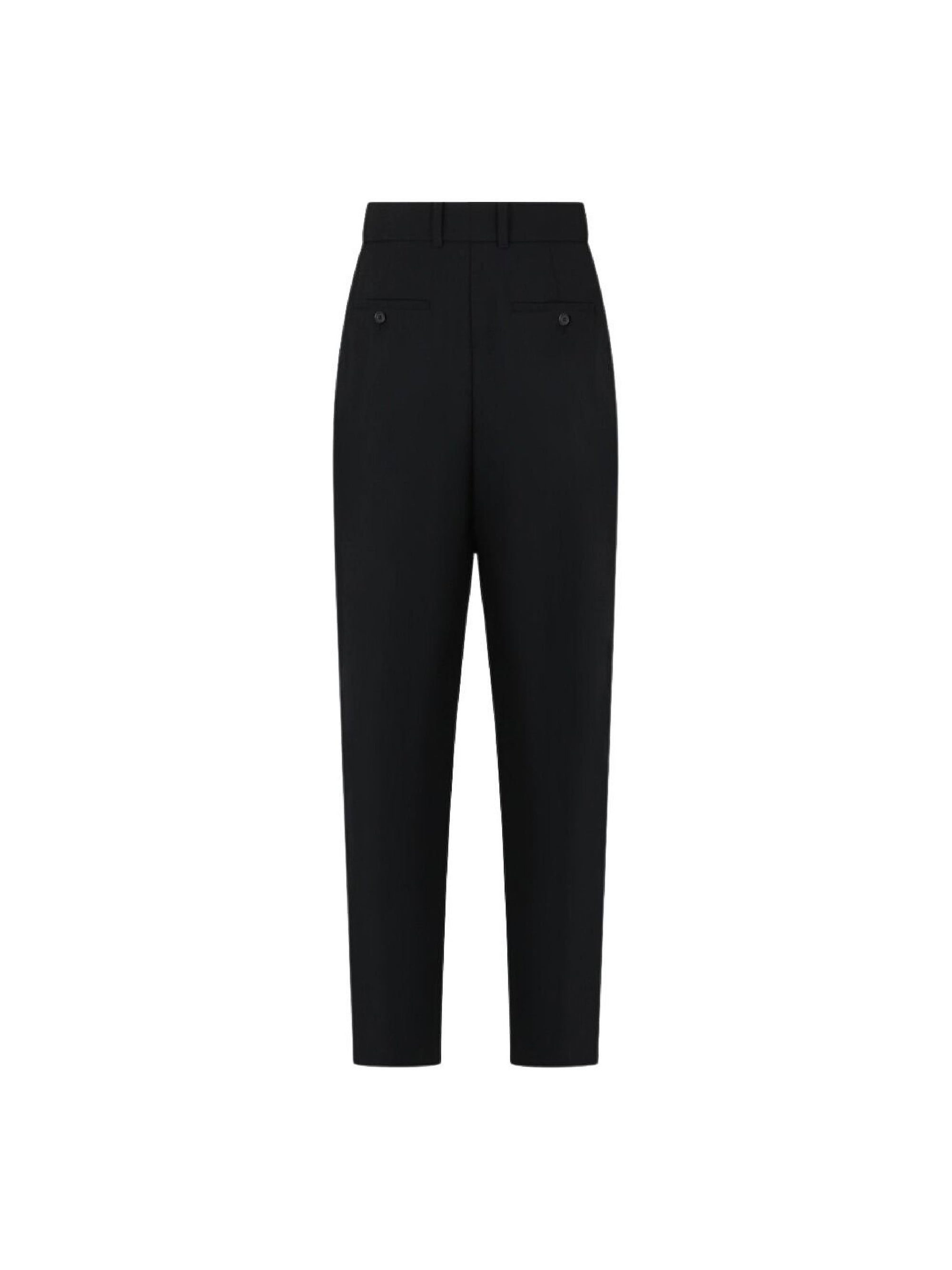 Pantalon slim en laine - Black