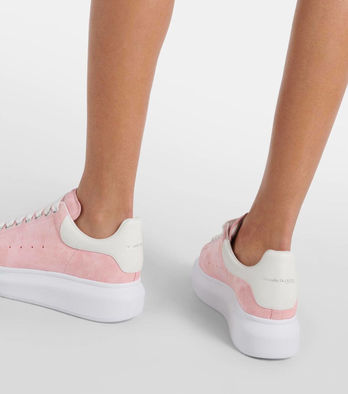 Sneakers à semelle épaisse en daim - Blossom Pink White