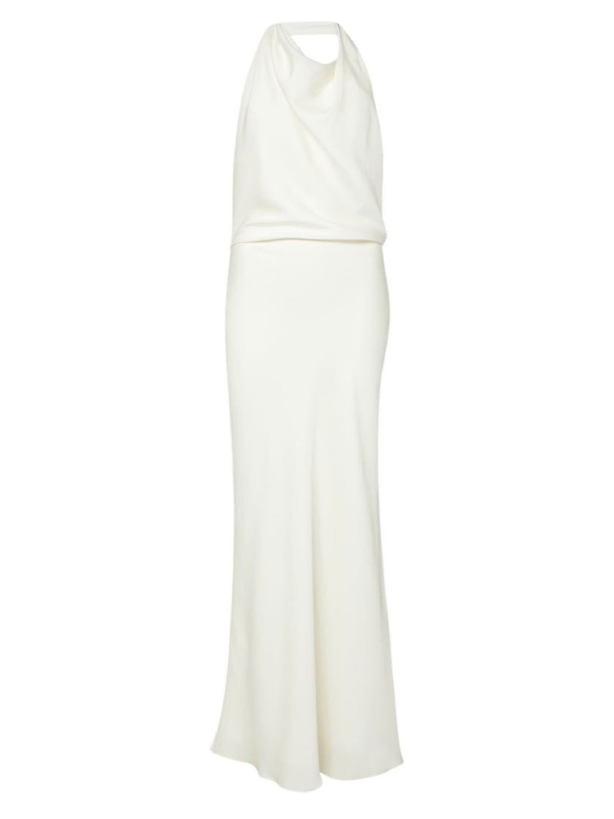 Robe longue dos nu - Light Ivory