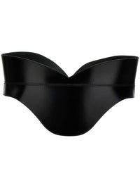 Ceinture corset en cuir - Black