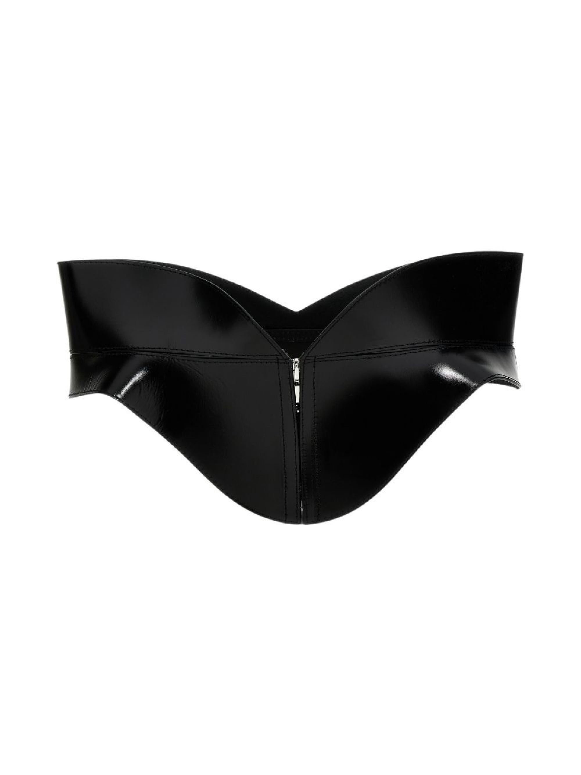 Ceinture corset en cuir - Black