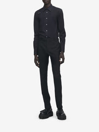 Chemise boutonnée en soie - Black
