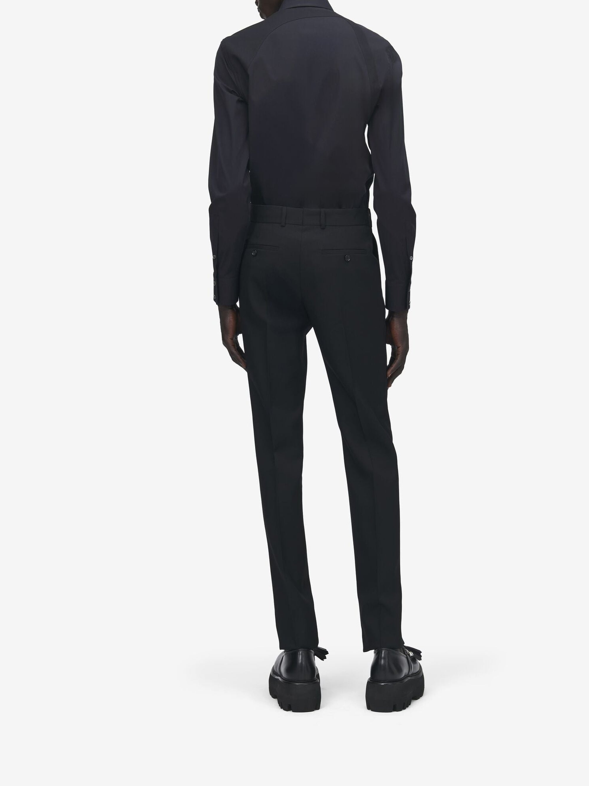 Chemise boutonnée en soie - Black