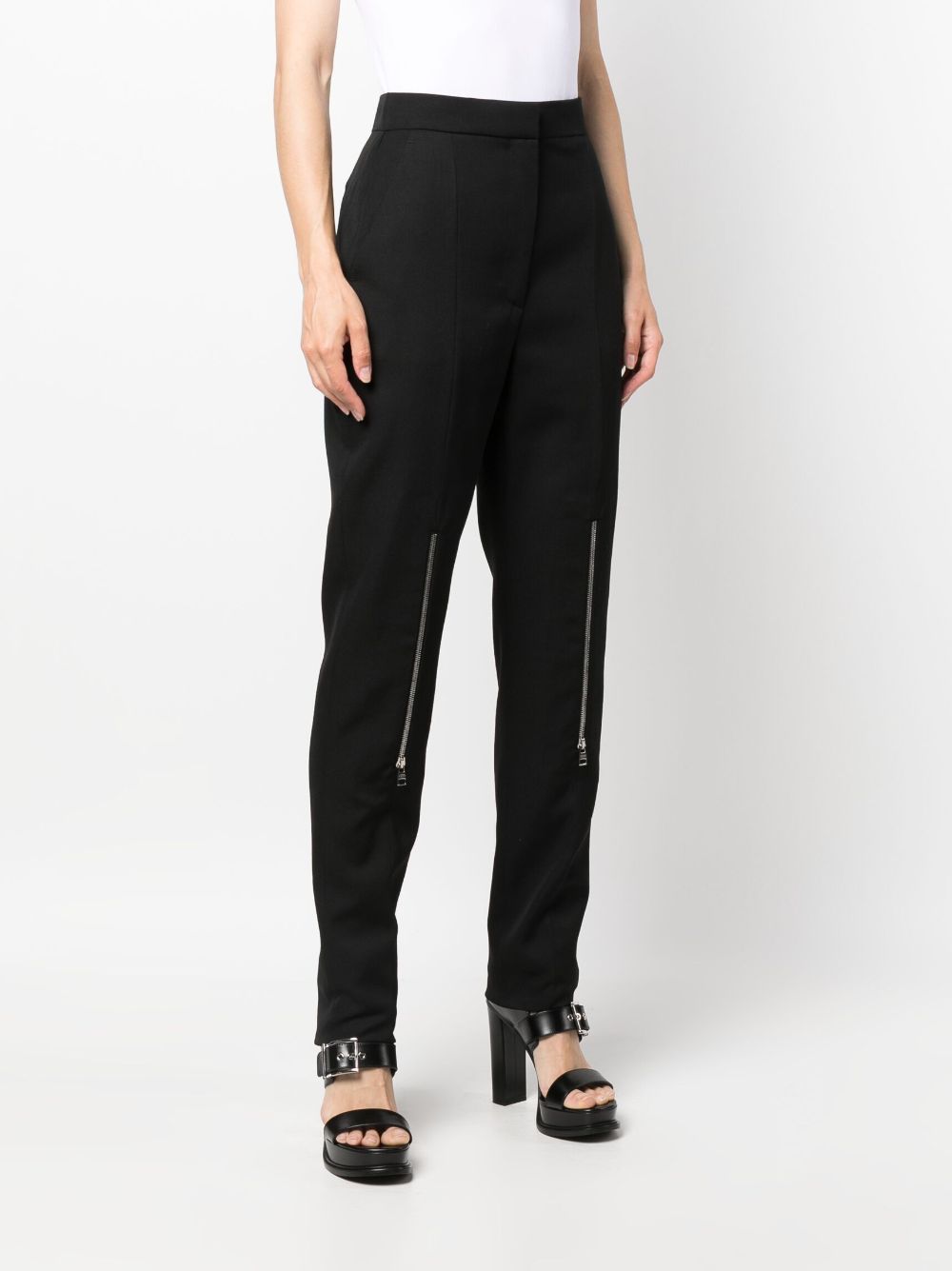 Pantalon avec poches en laine - Black