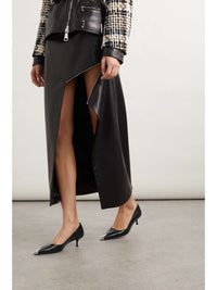 Escarpins Punk en cuir - Black Silver