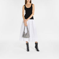 Bottines avec sangles 125 en cuir - Black Silver