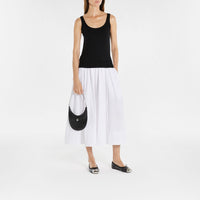 Ballerines avec nœud en cuir - Black Silver