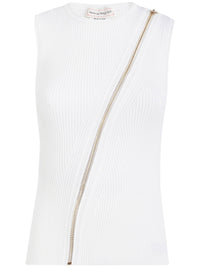Top avec fermeture éclair - Optic White Gold