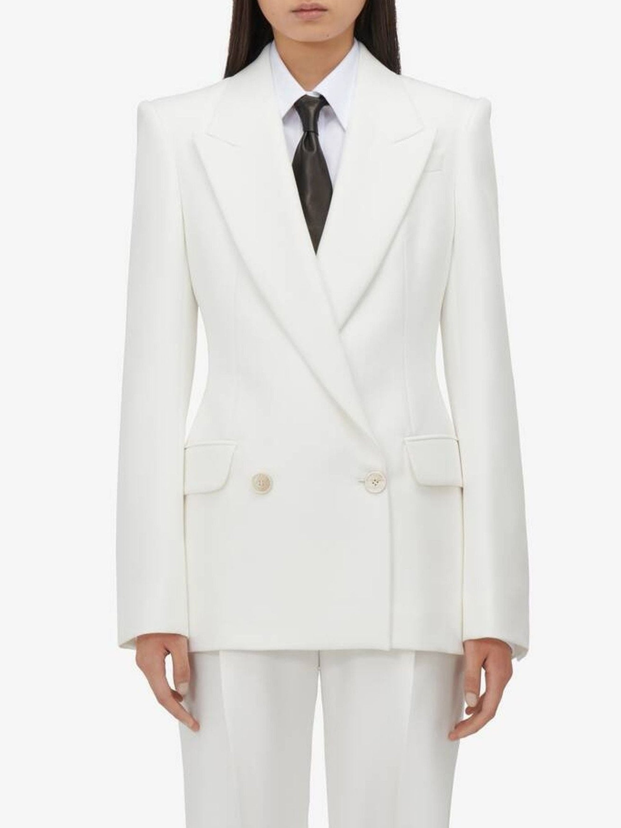 Blazer à fermeture boutonnée - Optical White