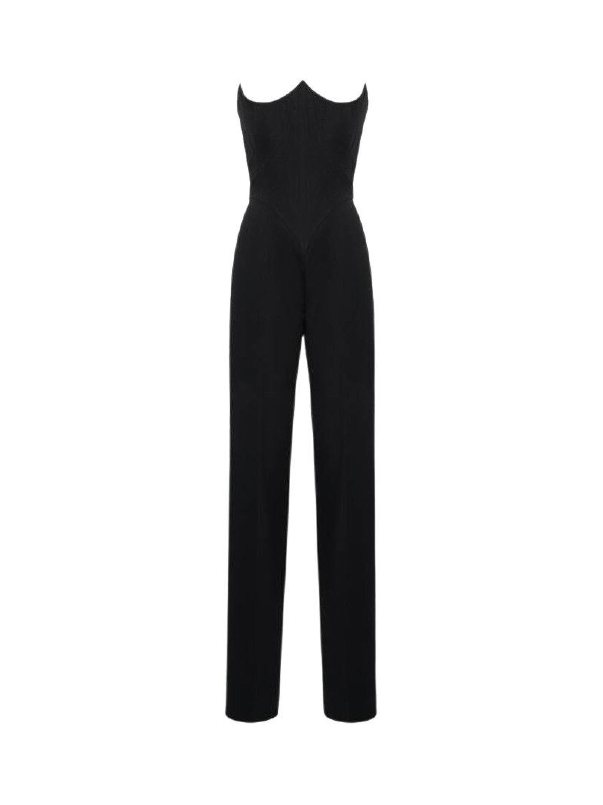 Combinaison avec broderie en laine - Black