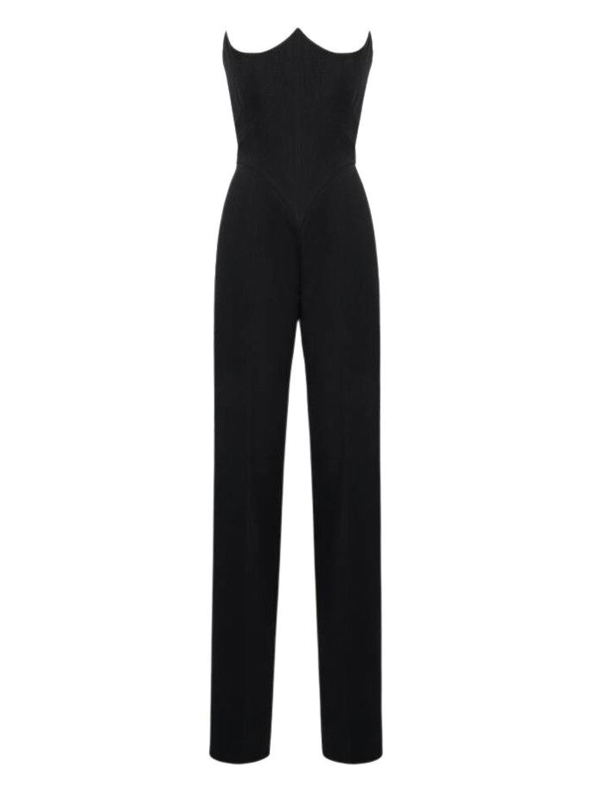 Combinaison avec broderie en laine - Black